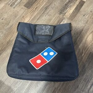 Domino's Pizza Food Delivery bag Insulated, Thermal, Original 18"x19"x 7" Blue